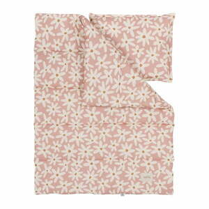 Różowy zestaw do łóżeczka Blush Daisies – Malomi Kids obraz