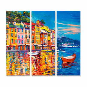 Obrazy zestaw 3 szt. 20x50 cm Italy – Wallity obraz