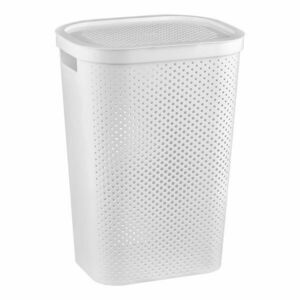 Biały plastikowy kosz na pranie 60 l Infinity – Curver obraz