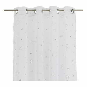 Firanka w biało-srebrnym kolorze 140x260 cm Dinos – Casa Selección obraz
