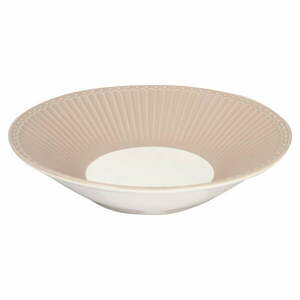 Beżowy głęboki porcelanowy talerz ø 23 cm Alice – Green Gate obraz