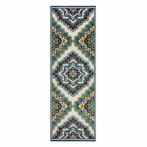 Niebieski dywan odpowiedni na zewnątrz 80x230 cm Beach Floral – Flair Rugs obraz