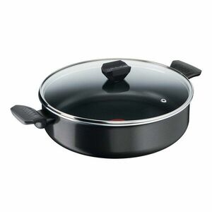 Patelnia aluminiowa z pokrywką ø 28 cm Simply Clean Red – Tefal obraz