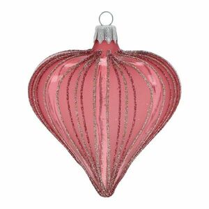 Szklane ręcznie dmuchane ozdoby świąteczne zestaw 3 szt. 9 cm Heart – Ego Dekor obraz