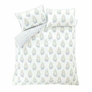 Biała adamaszkowa pościel dwuosobowa 230x220 cm Eloise Floral – Bianca obraz