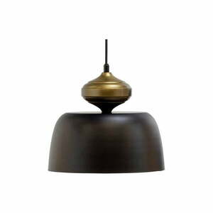Czarna lampa wisząca z metalowym kloszem ø 31 cm Linne – WOOOD obraz