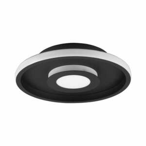 Metalowa lampa sufitowa LED w kolorze matowej czerni ø 30 cm Ascari – Trio obraz