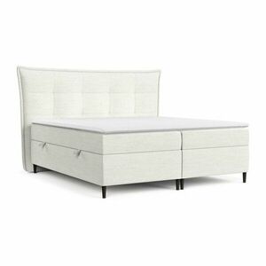 Kremowe łóżko boxspring ze schowkiem 140x200 cm Sinai – Maison de Rêve obraz