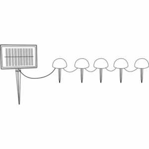 Solarne lampy zewnętrzne zestaw 5 szt. ø 15 cm – Garden Pleasure obraz