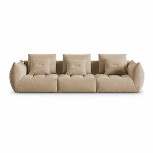 Beżowa aksamitna sofa 332 cm Bloom – Micadoni obraz