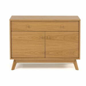 Niska komoda w dekorze dębu 100x75 cm Kensal – Woodman obraz