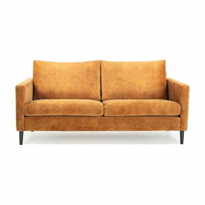 Żółta sofa z aksamitnym obiciem Scandic Adagio, szer. 153 cm obraz
