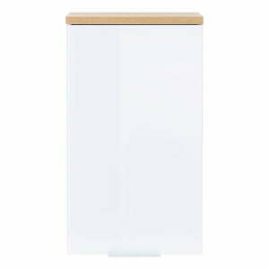 Biała wisząca szafka łazienkowa w dekorze dębu 39x69 cm Pescara – Germania obraz