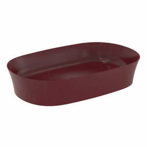 Bordowa ceramiczna umywalka 60x38 cm Ipalyss – Ideal Standard obraz