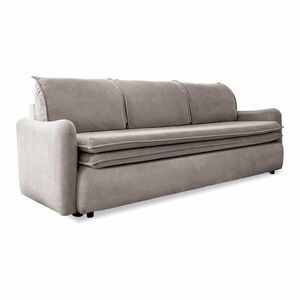 Beżowa aksamitna rozkładana sofa Miuform Tender Eddie obraz