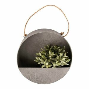 Szara doniczka ścienna Esschert Design, ø 35 cm obraz