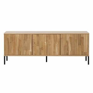Szafka pod TV z litego drewna dębowego 150x56 cm Gravure – WOOOD obraz