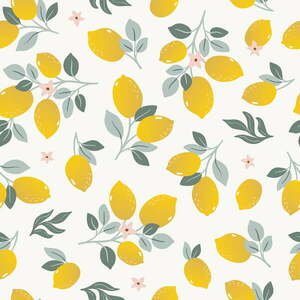 Tapeta dziecięca 10 m x 50 cm Lemons – Lilipinso obraz