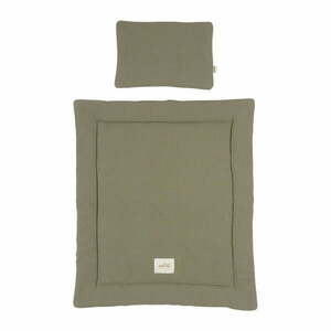 Zestaw do łóżeczka w kolorze khaki Forest Green – Malomi Kids obraz