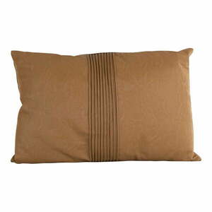 Karmelowobrązowa poduszka PT Living Leather Look, 50x30 cm obraz