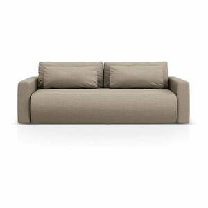 Jasnobrązowa rozkładana sofa ze schowkiem 238 cm Belfast – Cosmopolitan Design obraz