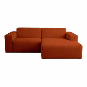Ceglasty narożnik z materiału bouclé (w kształcie litery U) Roxy – Scandic obraz