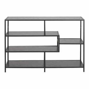 Czarny regał w dekorze jesionu 114x78 cm Seaford – Actona obraz