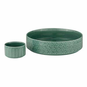 Turkusowe porcelanowe miski do serwowania zestaw 2 szt. ø 30 cm Heath Jade – Ladelle obraz