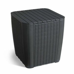 Stolik ogrodowy z imitacji rattanu 39x39 cm Luzon – Keter obraz
