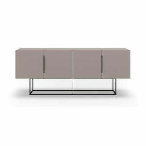 Szarobeżowa niska komoda 200x80 cm Titan – Marckeric obraz