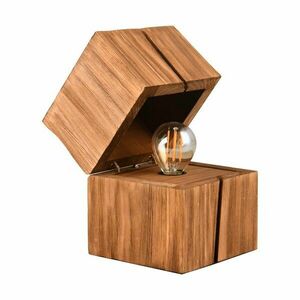 Brązowa lampa stołowa (wys. 16 cm) Treasure – Trio obraz