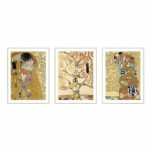 Obrazy - reprodukcje zestaw 3 szt. 30x40 cm Klimt obraz