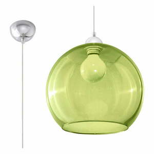 Zielona lampa wisząca z szklanym kloszem ø 30 cm Bilbao – Nice Lamps obraz