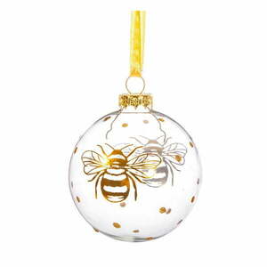 Szklana bombka wykonana ręcznie ø 8 cm Golden Bee – Sass & Belle obraz