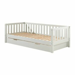 Łóżko dziecięce z litego drewna sosnowego ze stelażem 90x200 cm Fritz – Vipack obraz