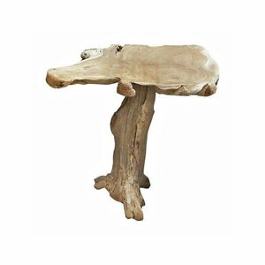 Ogrodowy stolik barowy z litego drewna tekowego 95x65 cm Surga – Garden Pleasure obraz