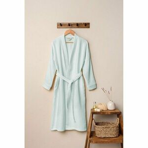 Miętowy szlafrok muślinowy w rozmiarze L/XL Kimono – Foutastic obraz