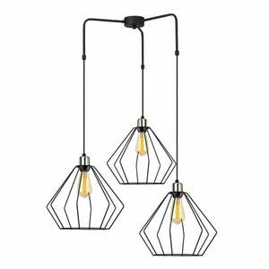 Czarna metalowa lampa wisząca Opviq lights Fedros obraz