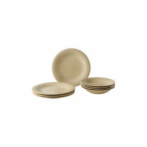 8-częściowy zestaw beżowych porcelanowych talerzy Villeroy & Boch Like Color Loop obraz