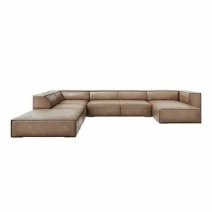 Jasnobrązowy skórzany narożnik (lewostronny) Madame – Windsor & Co Sofas obraz