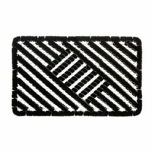 Wycieraczka z włókna kokosowego 45x75 cm Coco Black – Hanse Home obraz