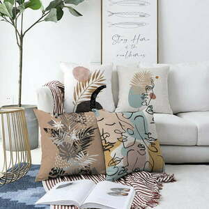 Zestaw 4 poszewek na poduszki Minimalist Cushion Covers Autumn, 55x55 cm obraz