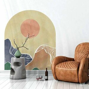 Naklejka na ścianę 120x140 cm Abstract Rising Sun Arch – Ambiance obraz