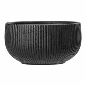 Czarna miska z kamionki Bloomingville Neri, ø 14, 5 cm obraz