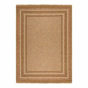 Dywan odpowiedni na zewnątrz w naturalnym kolorze 160x230 cm Layla Border – Flair Rugs obraz