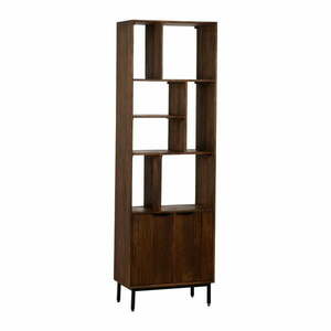 Brązowy regał z litego drewna mango 60x190x30 cm Sagara – Ixia obraz