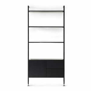 Czarny regał w dekorze dębu 94x210 cm Edge by Hammel – Hammel Furniture obraz