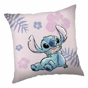 Polarowa poduszka dziecięca 40x40 cm Lilo a Stitch "Pink" – Jerry Fabrics obraz