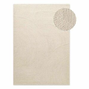 Wełniany dywan tkany ręcznie w jasnym naturalnym kolorze 120x180 cm Eleni Natural White – Hanse Home obraz