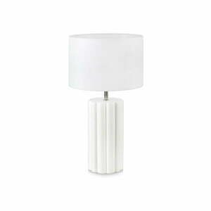 Biała lampa stołowa Markslöjd Column, wys. 44 cm obraz